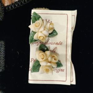 Capodimonte porcelain earrings